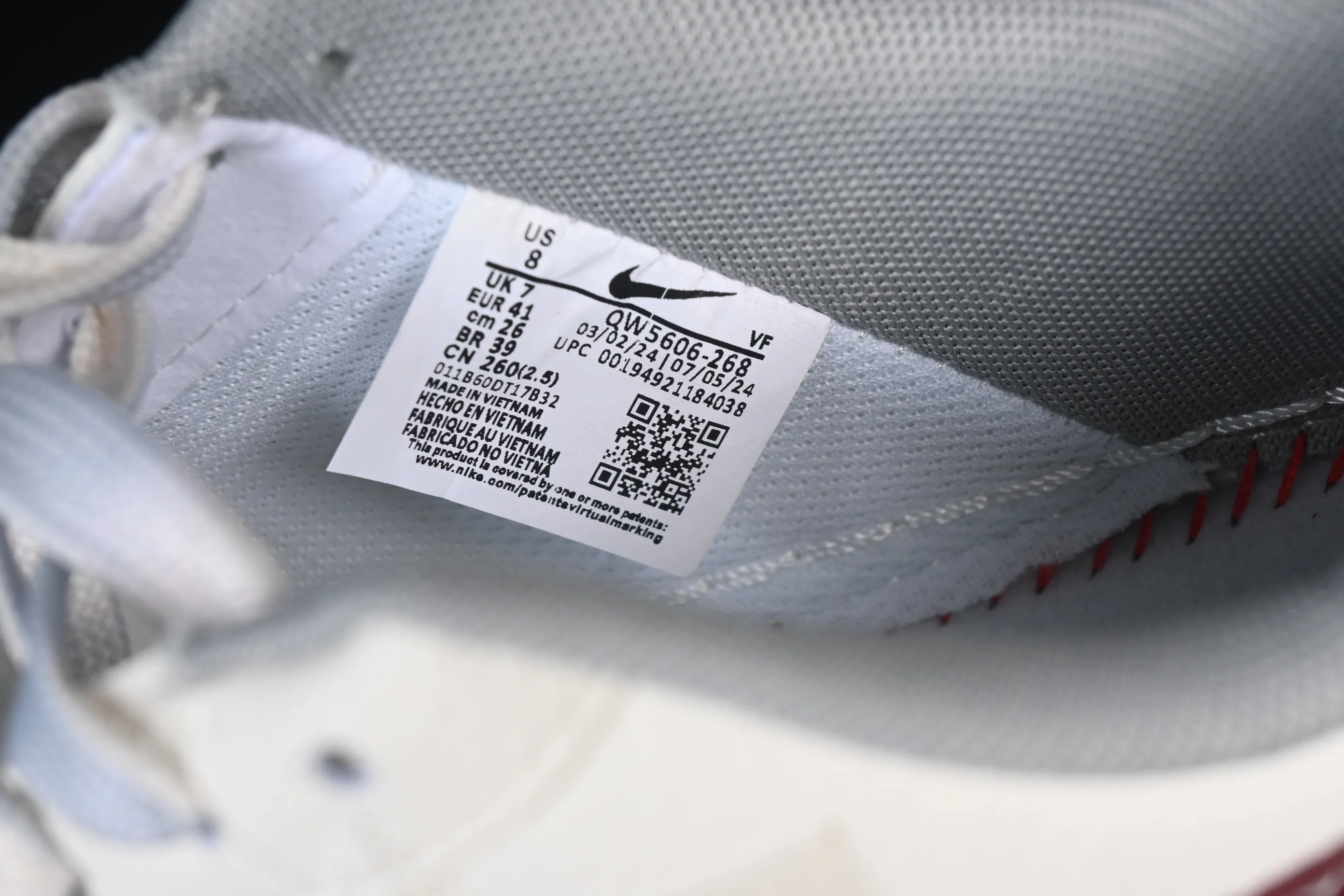 All categories Nk Air Force 1 Air Force series Nk Air Force 1 Low Air Force low-top Nike Air Force 1'07 Low joint beige gray red small double hook Air Force 1 low-top casual sneakers QW5606-268
